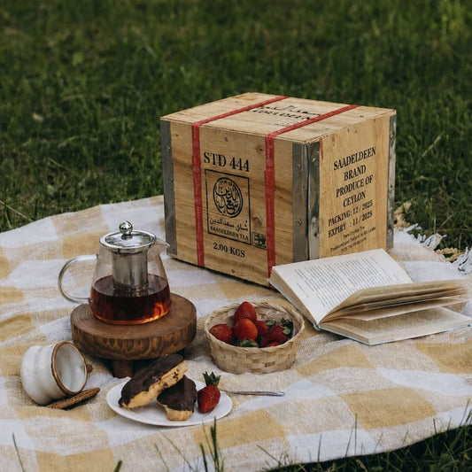 Saadeldeen Tea | STD 444 (Golden Tips) 2 kg Wooden Chest