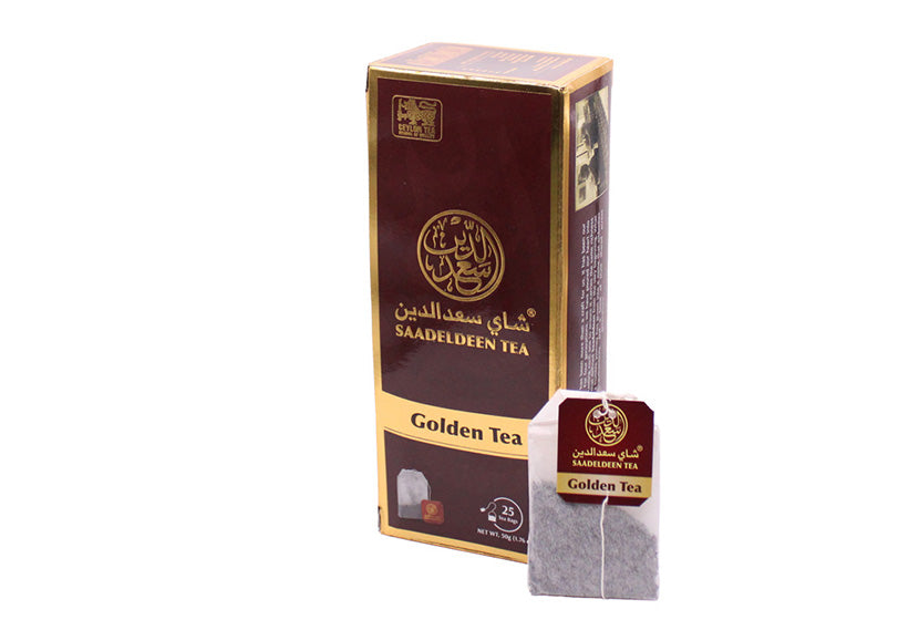 Saadeldeen Tea | Golden Tea (Unflavored) 25 Tea Bags